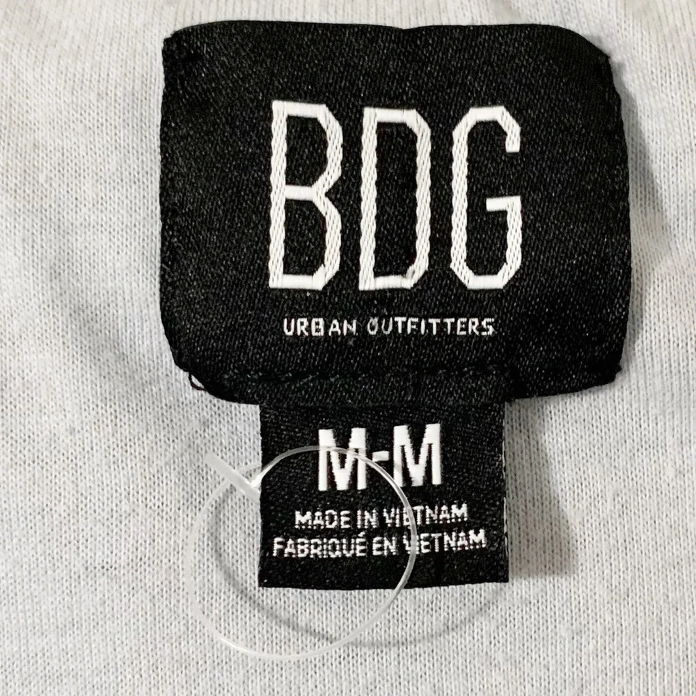 Urban Outfitters BDG Hooded Cropped Fuzzy Sherpa Zip Teddy Jacket Coat Pockets